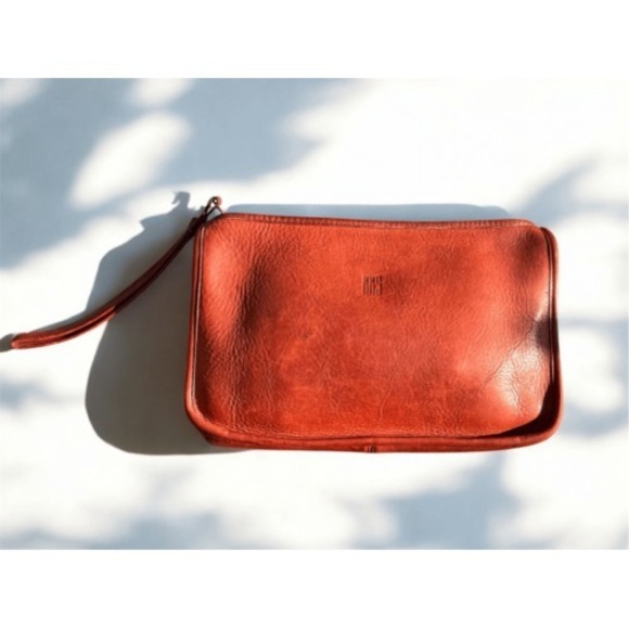 Vintage‎ Coach NYC Zippered Clutch 9458 Glue-in Registration Number Rare RUST - Picture 1 of 10